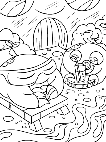 Coloring page: Lake (Nature) #166101 - Free Printable Coloring Pages