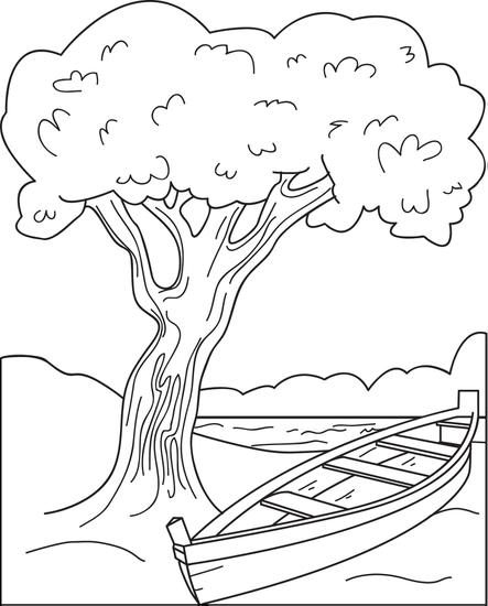 Coloring page: Lake (Nature) #166231 - Free Printable Coloring Pages