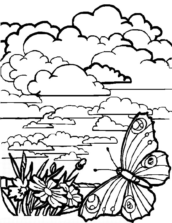 Coloring page: Landscape (Nature) #165763 - Free Printable Coloring Pages