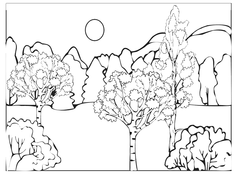 Coloring page: Landscape (Nature) #165813 - Free Printable Coloring Pages