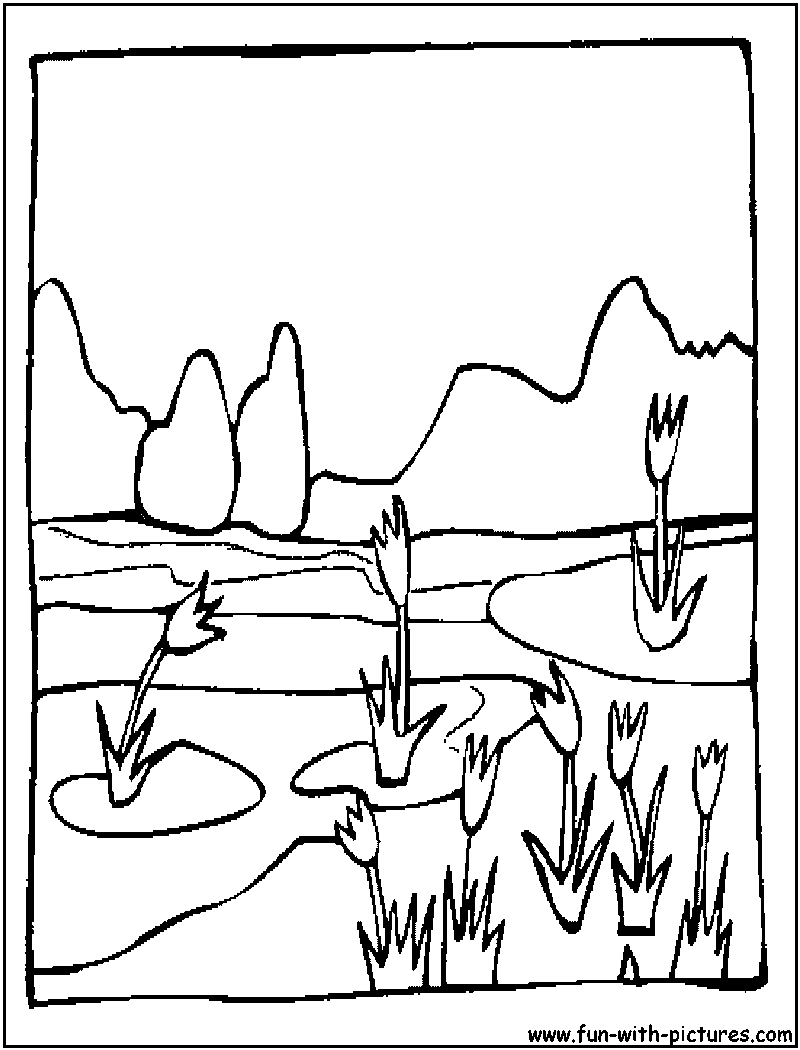 Coloring page: Landscape (Nature) #165885 - Free Printable Coloring Pages