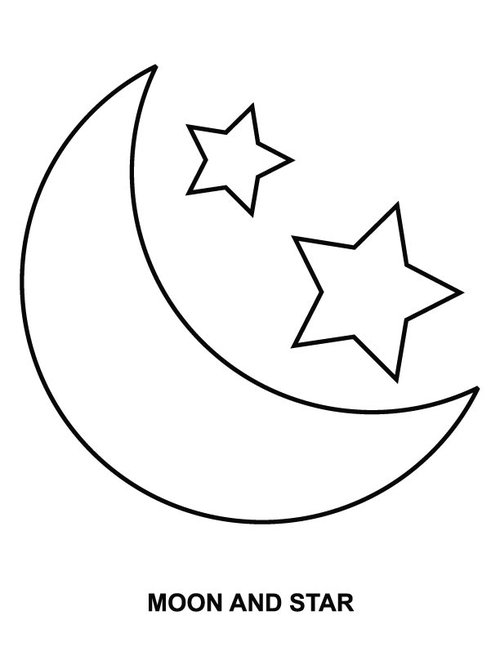 Coloring page: Moon (Nature) #155571 - Free Printable Coloring Pages