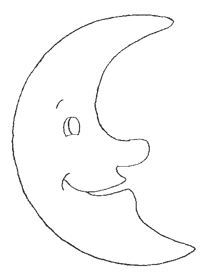 Coloring page: Moon (Nature) #155580 - Free Printable Coloring Pages