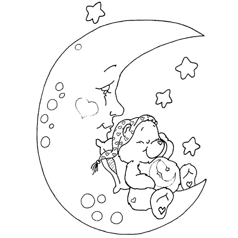 Coloring page: Moon (Nature) #155605 - Free Printable Coloring Pages