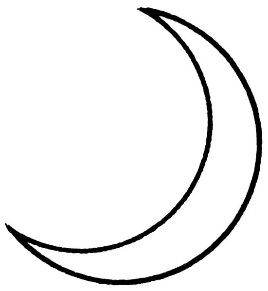 Coloring page: Moon (Nature) #155613 - Free Printable Coloring Pages