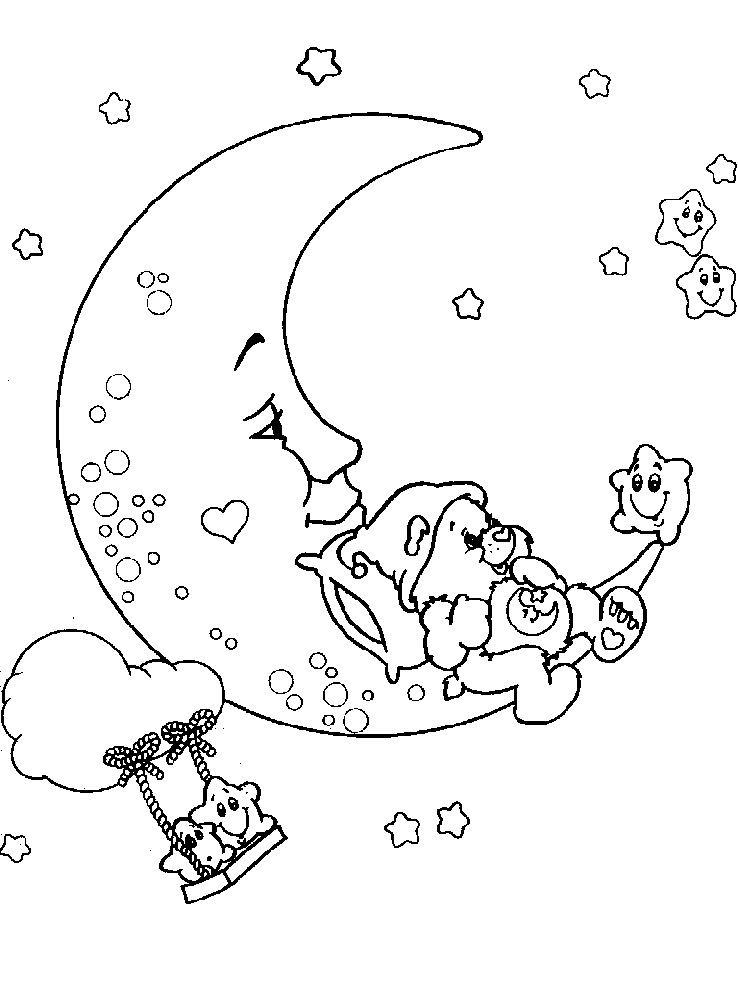 Coloring page: Moon (Nature) #155632 - Free Printable Coloring Pages