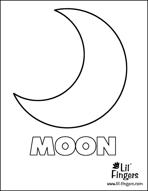 Coloring page: Moon (Nature) #155662 - Free Printable Coloring Pages