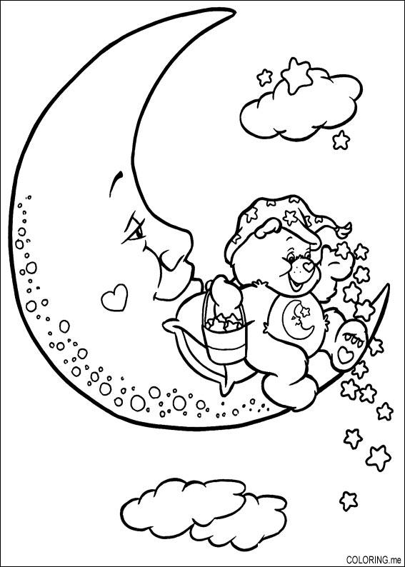 Coloring page: Moon (Nature) #155708 - Free Printable Coloring Pages