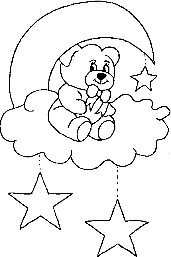 Coloring page: Moon (Nature) #155710 - Free Printable Coloring Pages