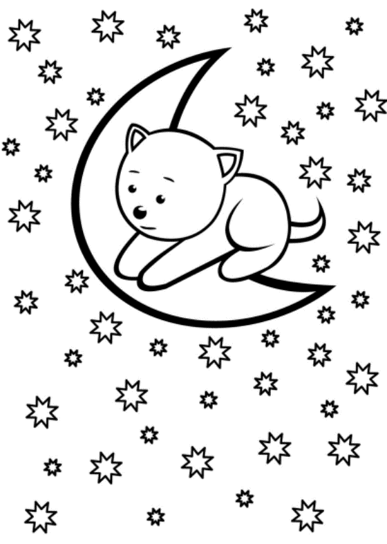 Moon #155724 (Nature) – Free Printable Coloring Pages