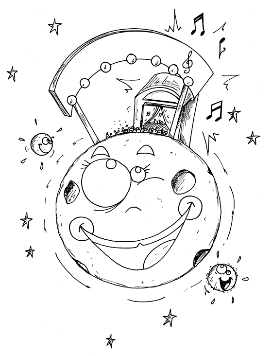 Coloring page: Moon (Nature) #155727 - Free Printable Coloring Pages