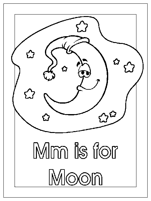 Coloring page: Moon (Nature) #155774 - Free Printable Coloring Pages