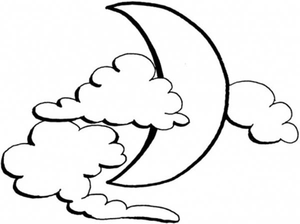 Coloring page: Moon (Nature) #155801 - Free Printable Coloring Pages