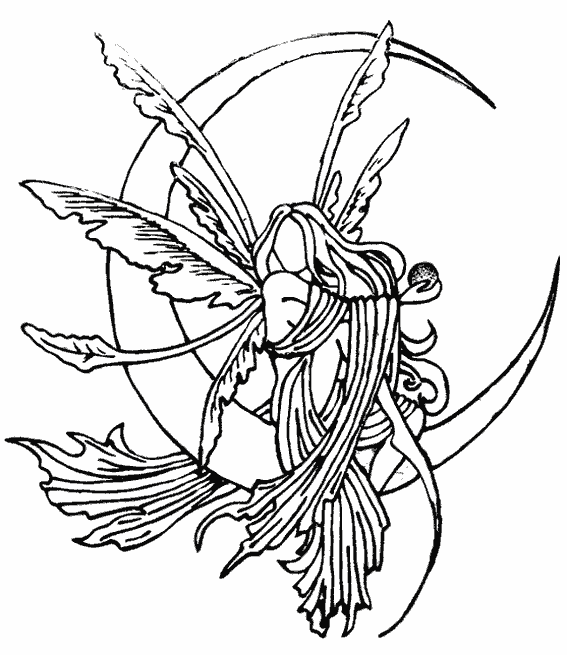 Coloring page: Moon (Nature) #155844 - Free Printable Coloring Pages