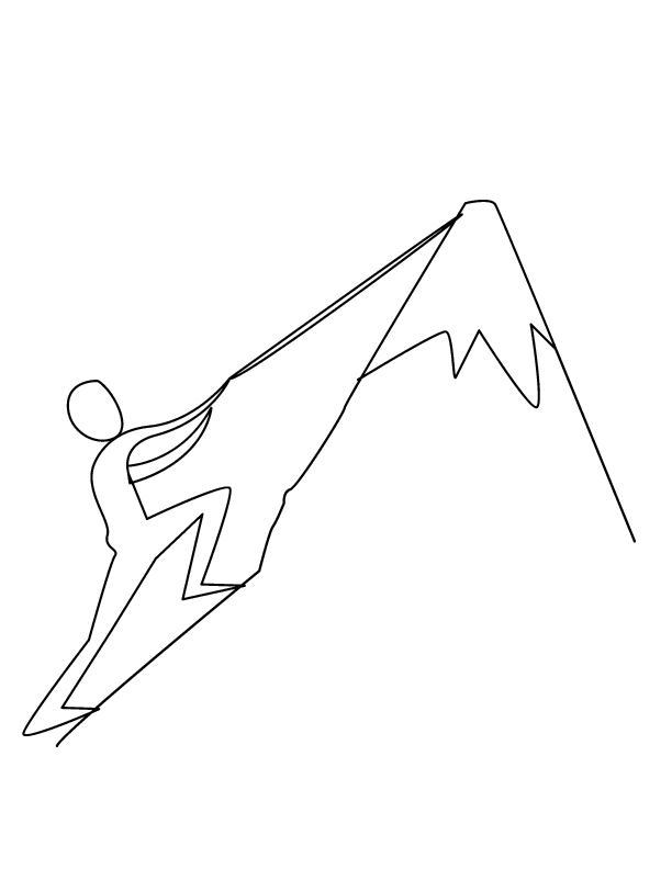 Coloring page: Mountain (Nature) #156485 - Free Printable Coloring Pages
