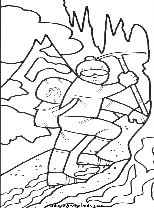 Coloring page: Mountain (Nature) #156513 - Free Printable Coloring Pages