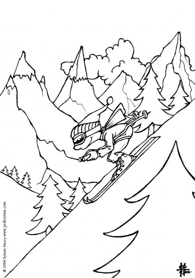 Coloring page: Mountain (Nature) #156539 - Free Printable Coloring Pages