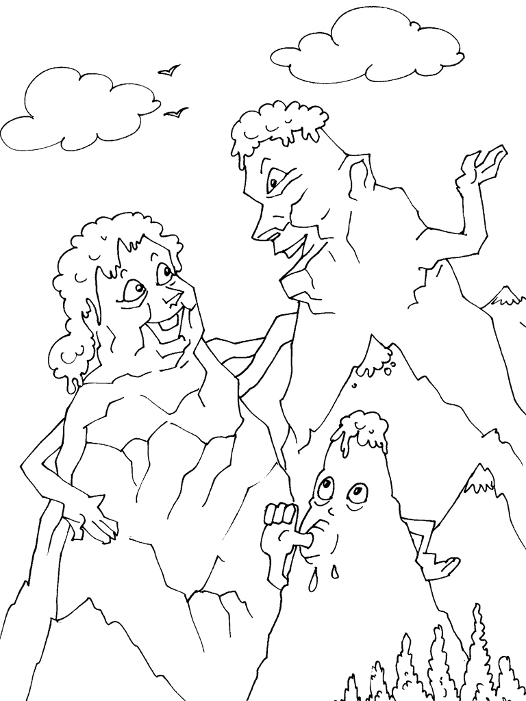 Coloring page: Mountain (Nature) #156547 - Free Printable Coloring Pages