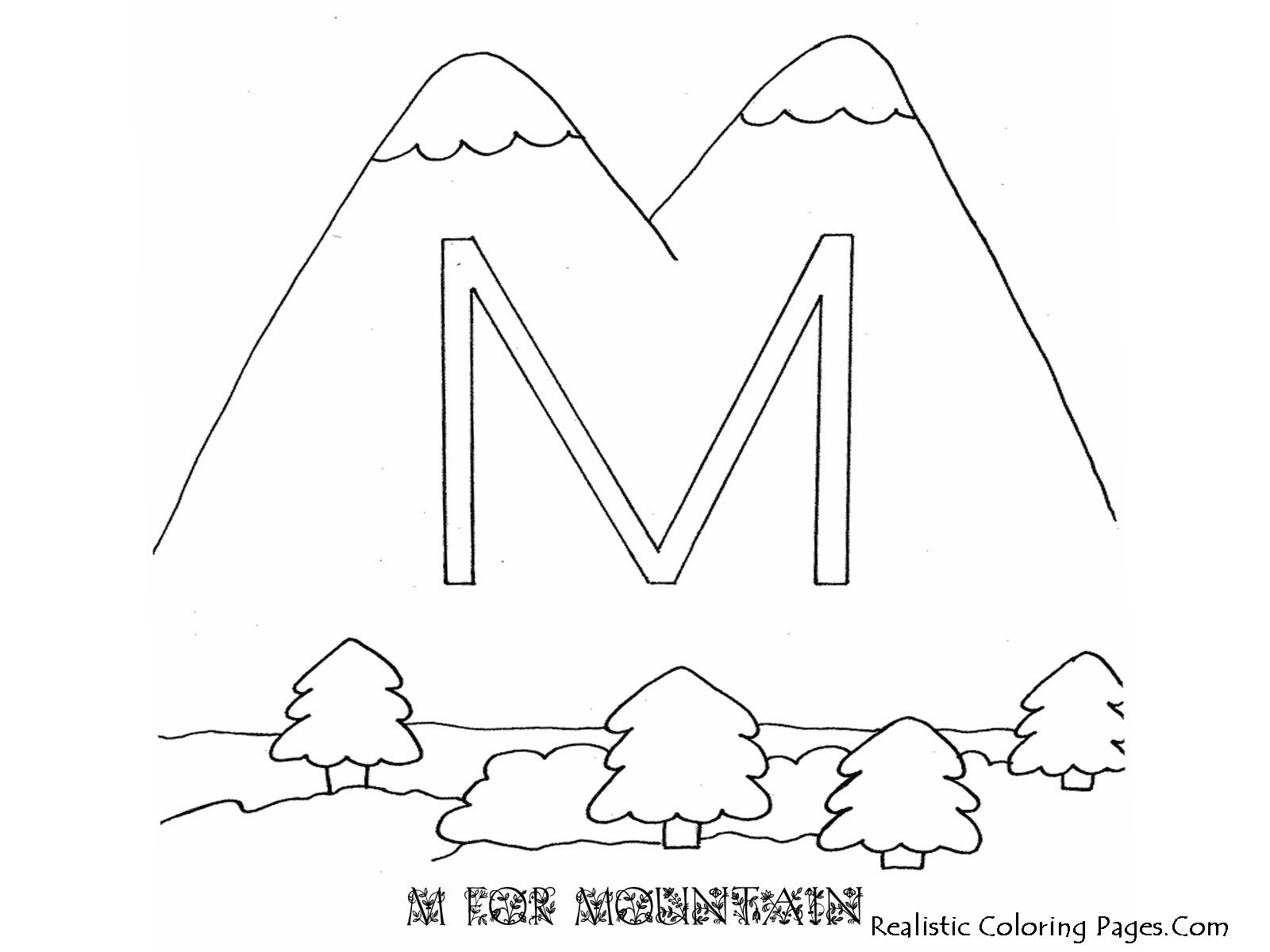 Coloring page: Mountain (Nature) #156577 - Free Printable Coloring Pages