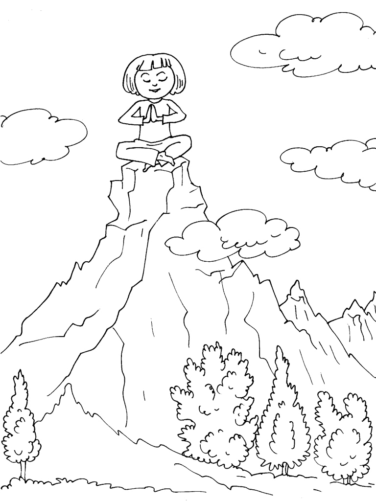 Coloring page: Mountain (Nature) #156745 - Free Printable Coloring Pages