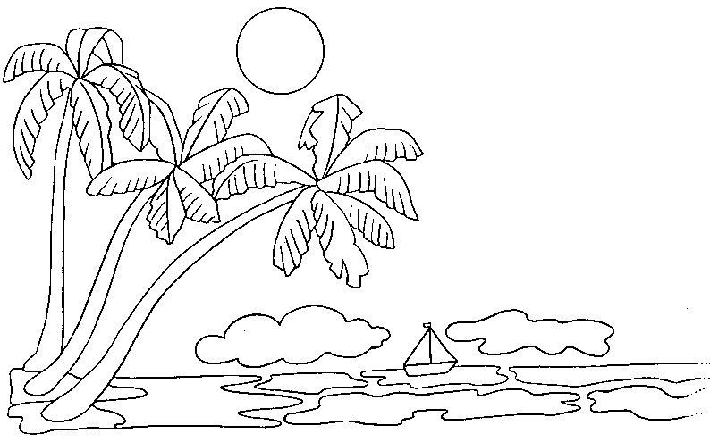 Coloring page: Palm tree (Nature) #161199 - Free Printable Coloring Pages
