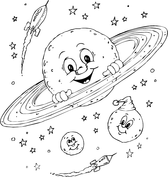 Coloring page: Planet (Nature) #157600 - Free Printable Coloring Pages