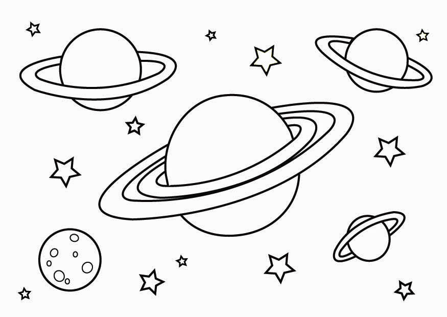 Coloring page: Planet (Nature) #157603 - Free Printable Coloring Pages