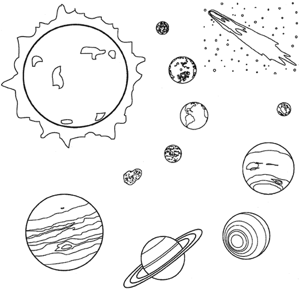 Coloring page: Planet (Nature) #157615 - Free Printable Coloring Pages