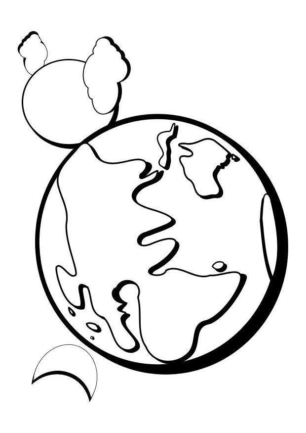 Drawing Planet Nature Printable Coloring Pages