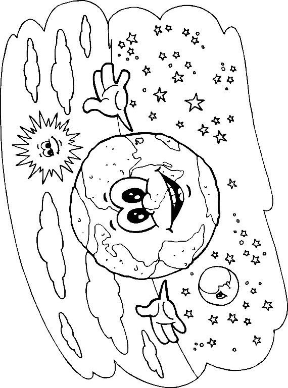Coloring page: Planet (Nature) #157747 - Free Printable Coloring Pages