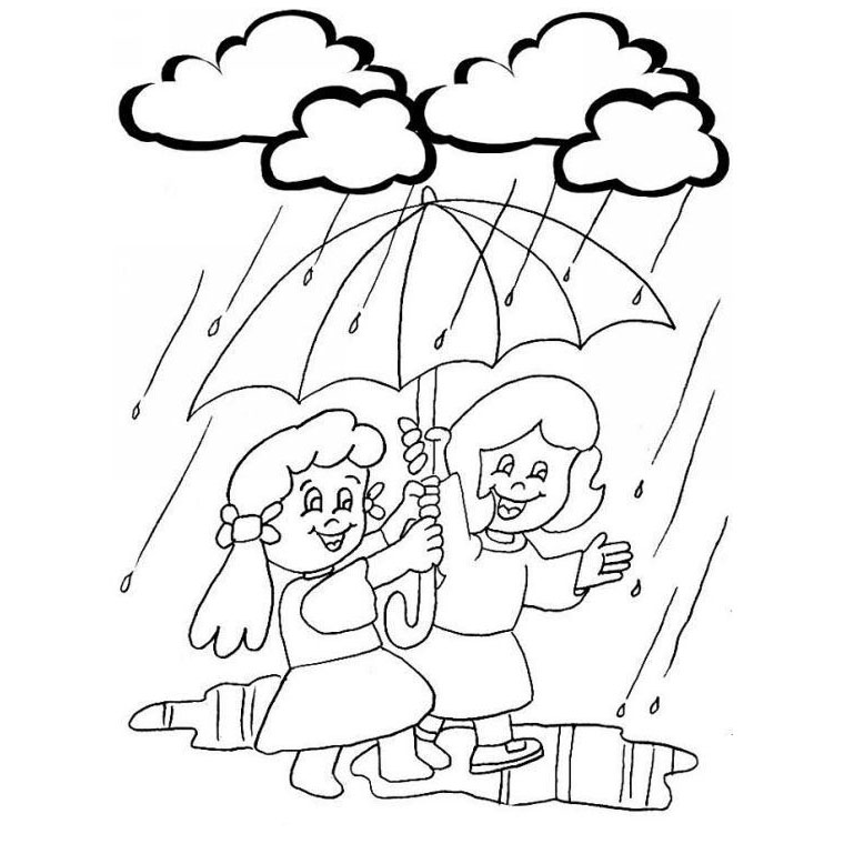 Coloring page: Rain (Nature) #158200 - Free Printable Coloring Pages
