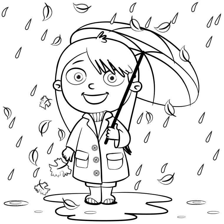 Coloring page: Rain (Nature) #158208 - Free Printable Coloring Pages