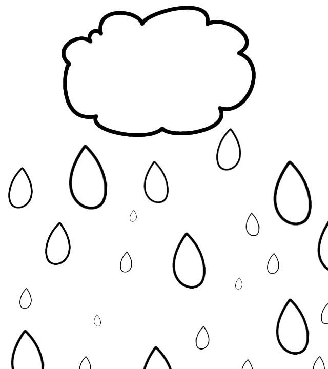 Coloring page: Rain (Nature) #158209 - Free Printable Coloring Pages