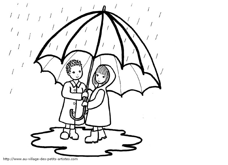 Coloring page: Rain (Nature) #158221 - Free Printable Coloring Pages