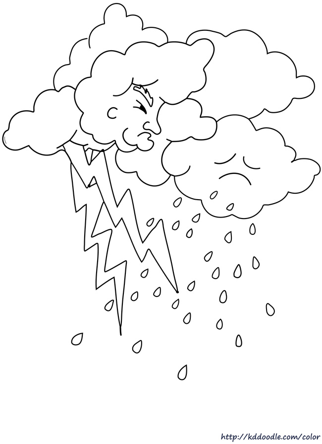 Coloring page: Rain (Nature) #158256 - Free Printable Coloring Pages