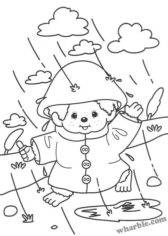 Coloring page: Rain (Nature) #158259 - Free Printable Coloring Pages