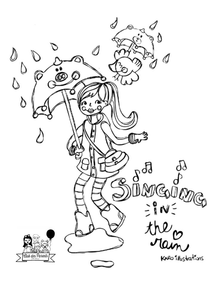 Coloring page: Rain (Nature) #158292 - Free Printable Coloring Pages