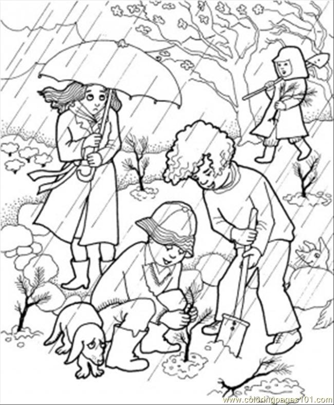 Coloring page: Rain (Nature) #158310 - Free Printable Coloring Pages