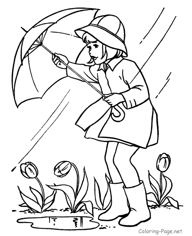 Coloring page: Rain (Nature) #158321 - Free Printable Coloring Pages