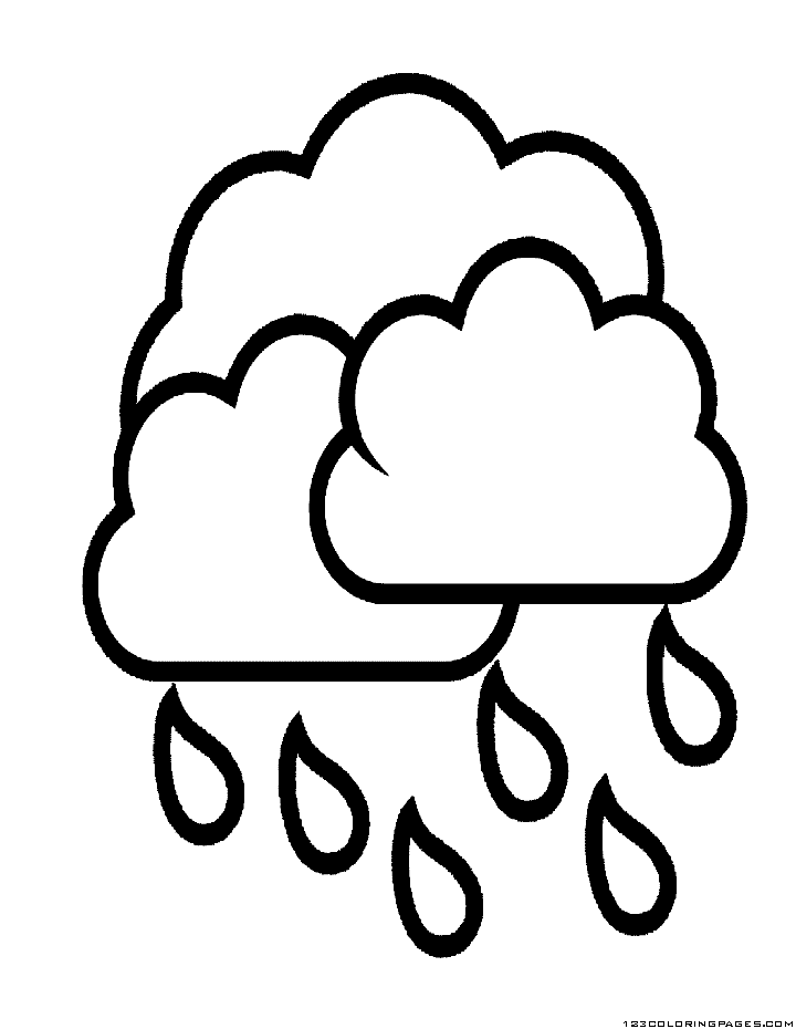 Coloring page: Rain (Nature) #158333 - Free Printable Coloring Pages