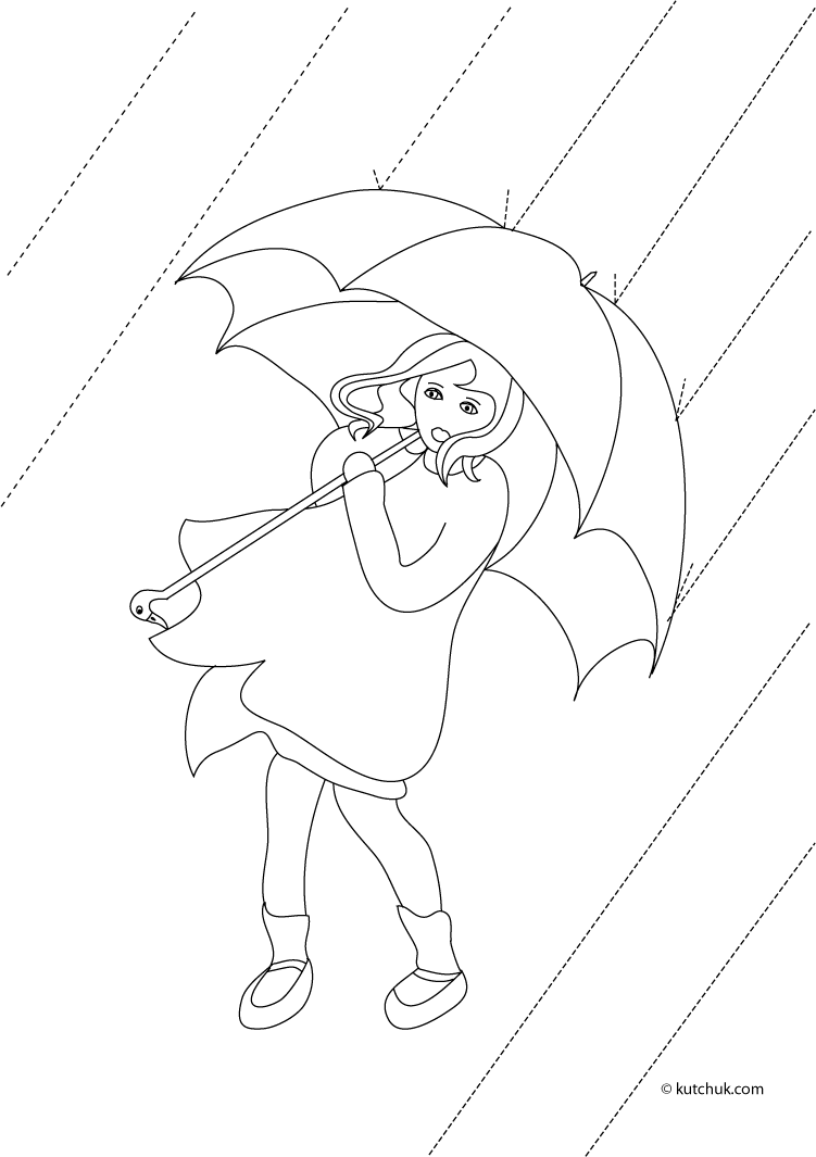 Coloring page: Rain (Nature) #158335 - Free Printable Coloring Pages