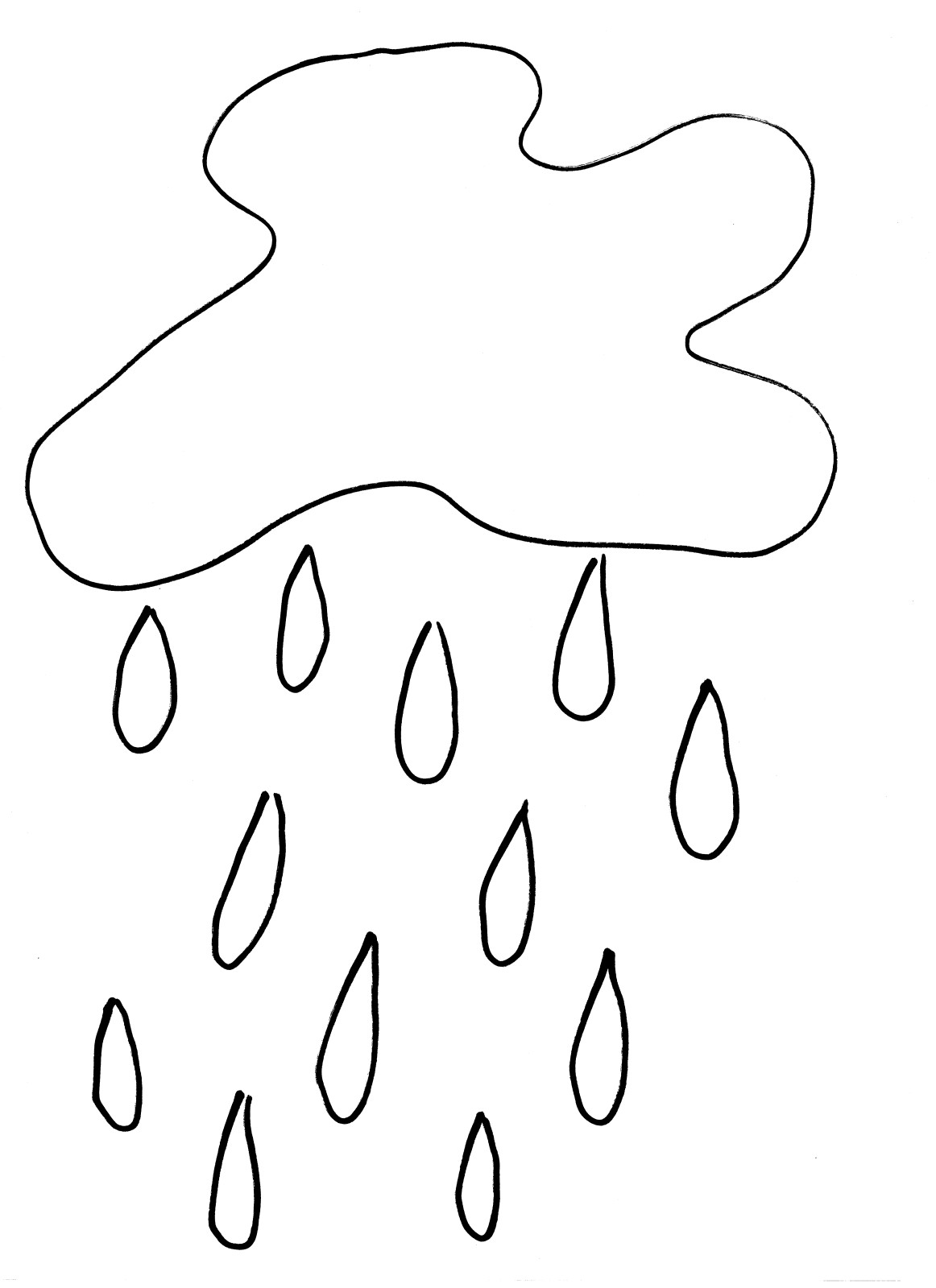 Coloring page: Rain (Nature) #158406 - Free Printable Coloring Pages