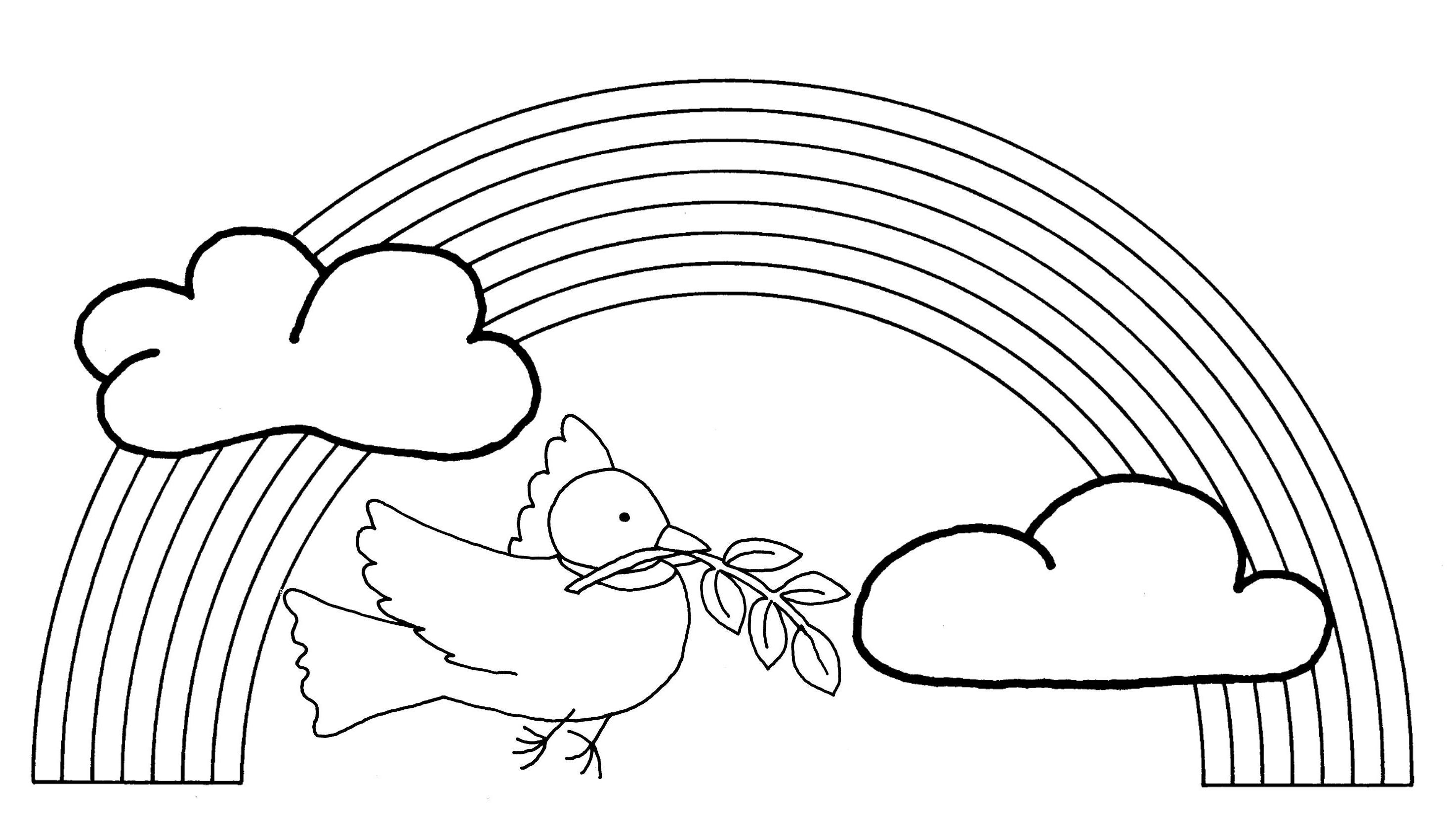 Drawings Rainbow Nature Page 2 Printable Coloring Pages