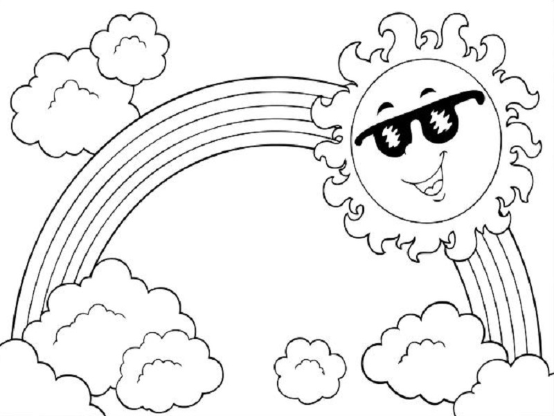 Coloring page: Rainbow (Nature) #155287 - Free Printable Coloring Pages