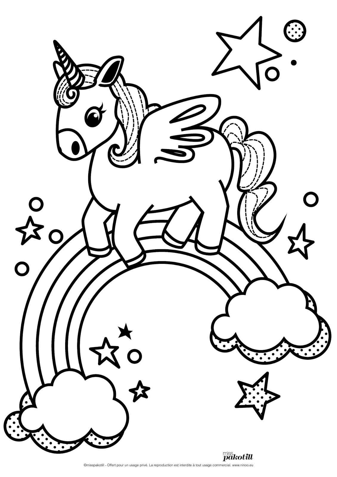 Coloring page: Rainbow (Nature) #155344 - Free Printable Coloring Pages