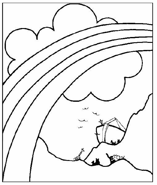 Coloring page: Rainbow (Nature) #155396 - Free Printable Coloring Pages