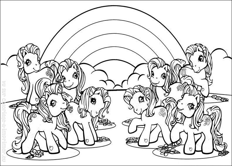 Coloring page: Rainbow (Nature) #155412 - Free Printable Coloring Pages