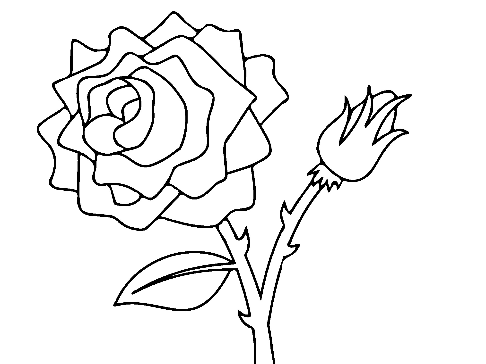 Coloring page: Roses (Nature) #161881 - Free Printable Coloring Pages
