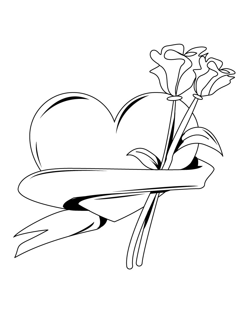 Coloring page: Roses (Nature) #161902 - Free Printable Coloring Pages
