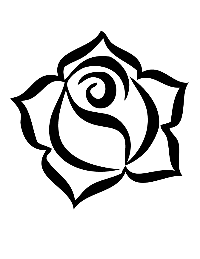 Drawings Roses (Nature) Printable coloring pages